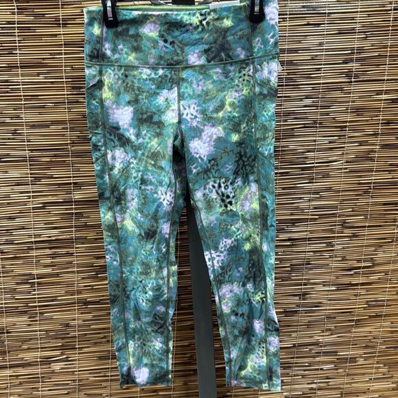 Calvin Klein Performance Printed High-Waist 7/8 Length Leggings - Ice Leopard Bo - Picture 2 of 3